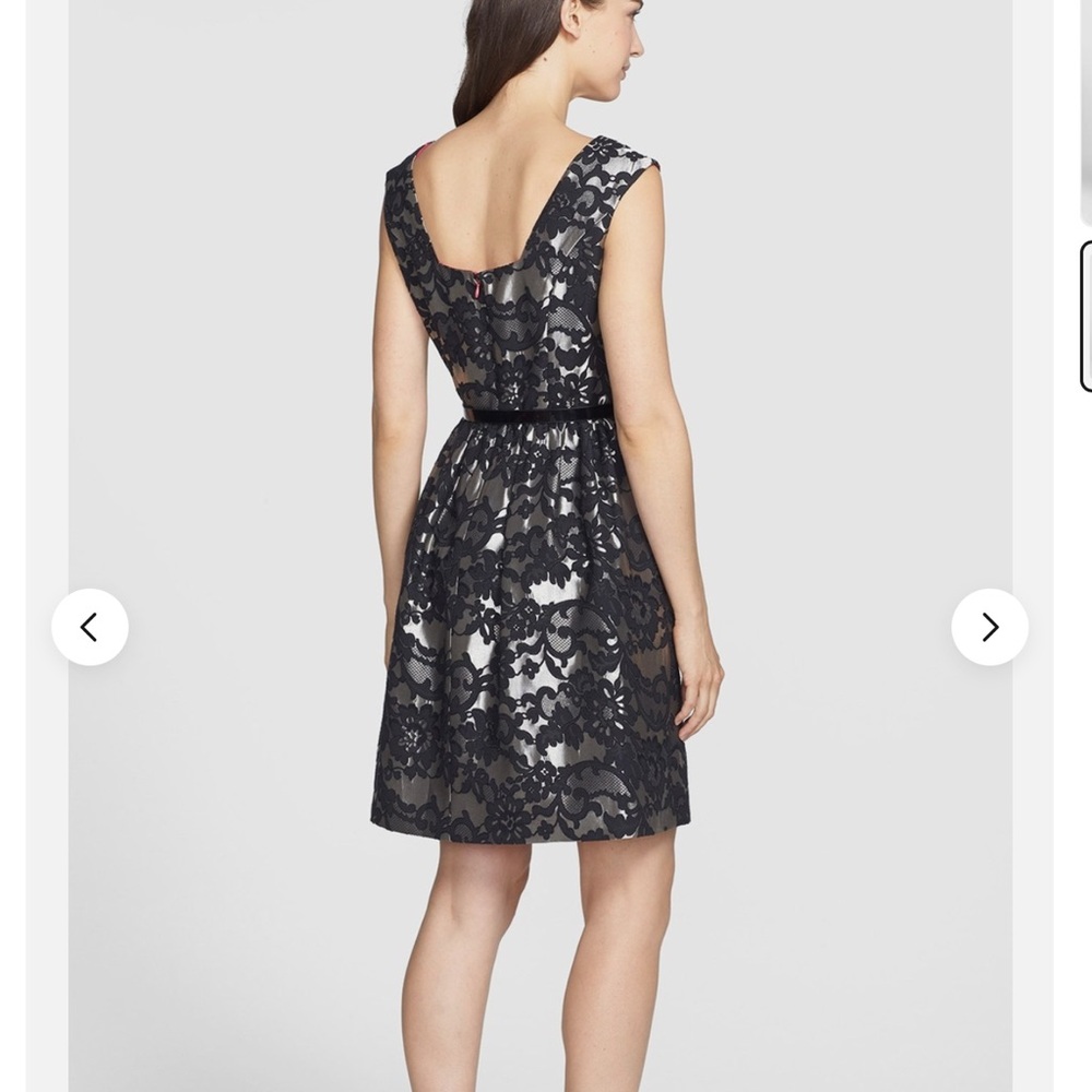 Eliza J metallic brocade fit and flare cocktail / special occasion dress Size 6 - Picture 2 of 13